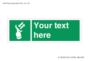 Custom sign safe condition Search and rescue transponder